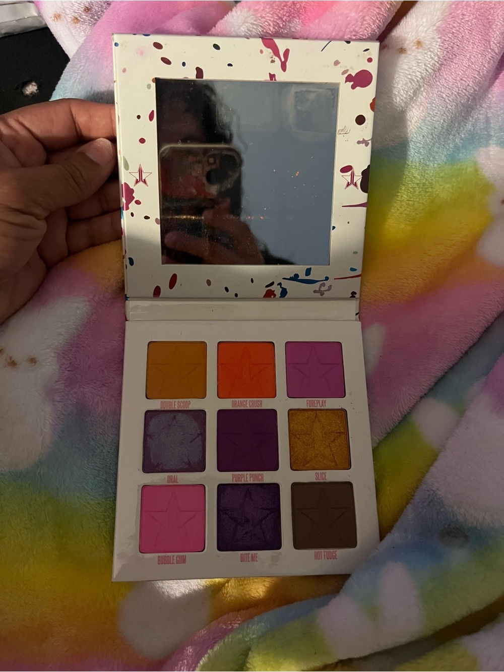 Jeffree Star Vibrant Pink, Orange & Purple Mini Breaker  Eyeshadow Palette